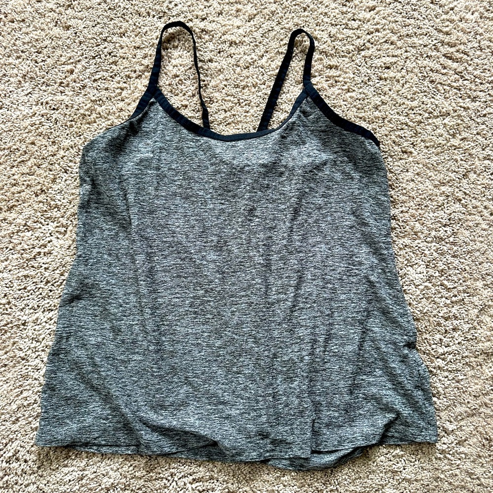 Beyond yoga space dye grey tank top